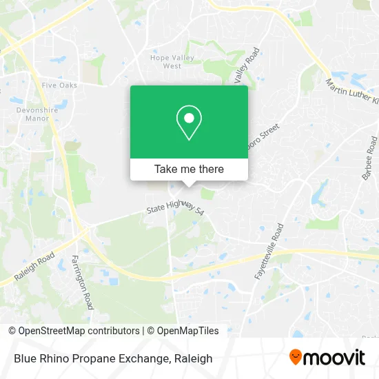 Blue Rhino Propane Exchange map