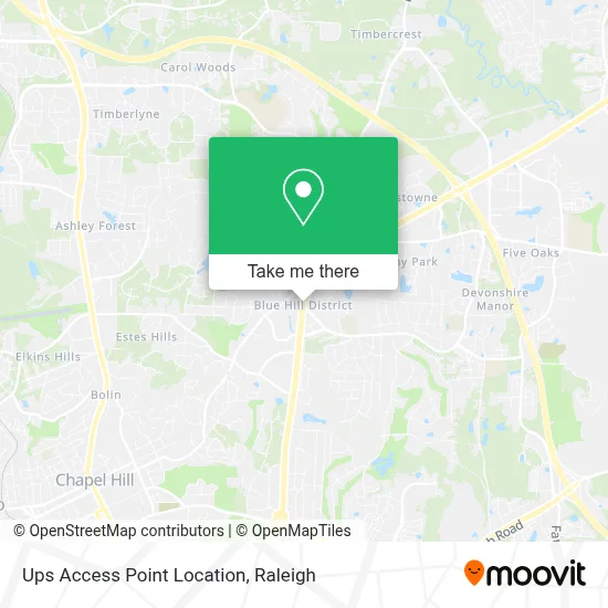 Ups Access Point Location map