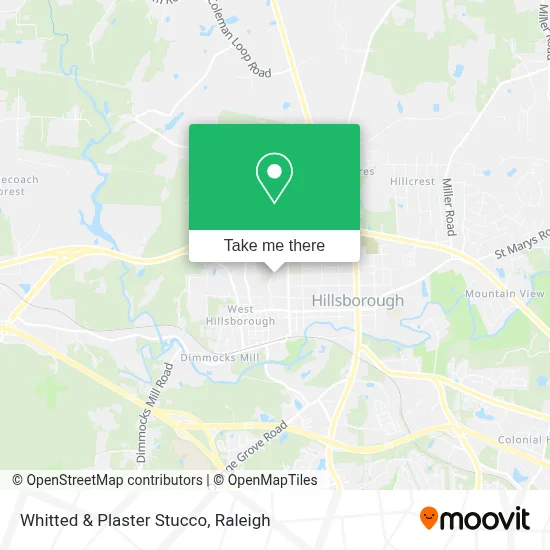 Whitted & Plaster Stucco map