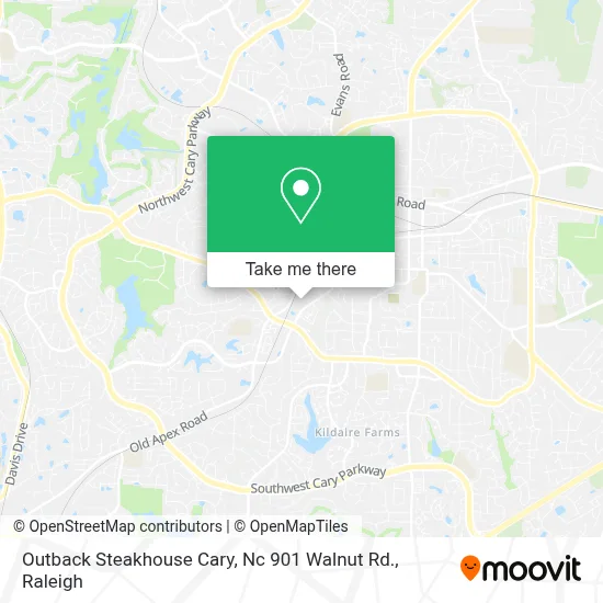 Outback Steakhouse Cary, Nc 901 Walnut Rd. map