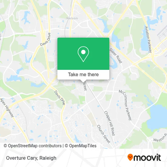Overture Cary map