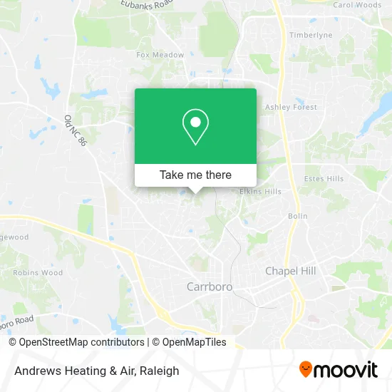 Andrews Heating & Air map