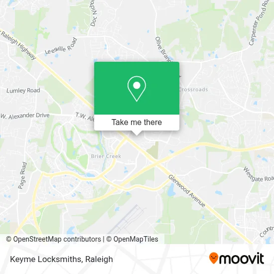 Keyme Locksmiths map