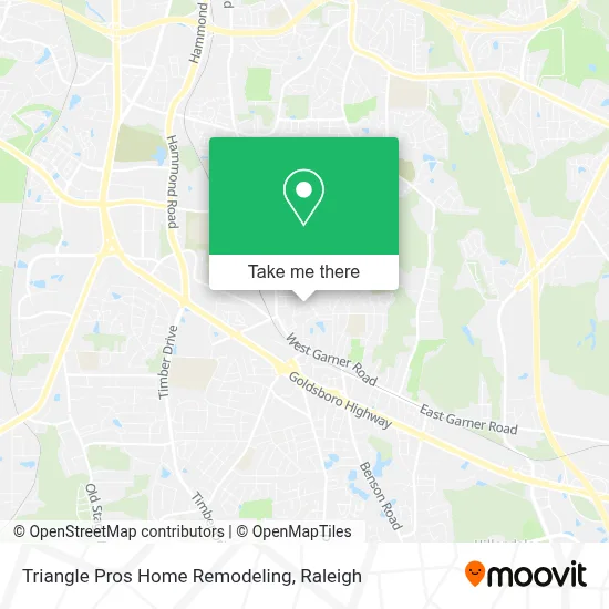 Triangle Pros Home Remodeling map