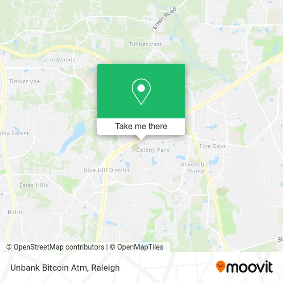Unbank Bitcoin Atm map
