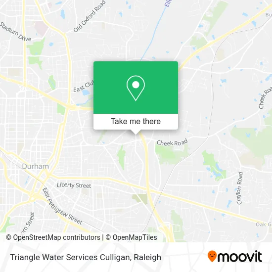 Triangle Water Services Culligan map