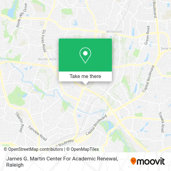 James G. Martin Center For Academic Renewal map
