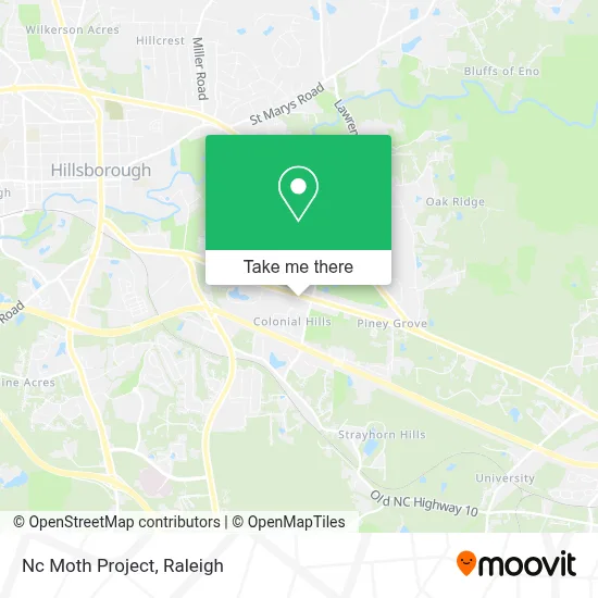 Nc Moth Project map