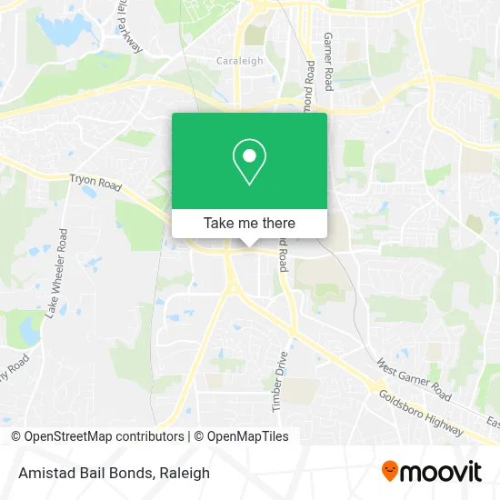 Amistad Bail Bonds map