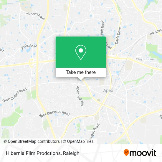 Hibernia Film Prodctions map