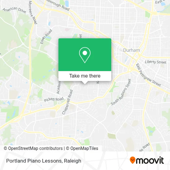 Portland Piano Lessons map