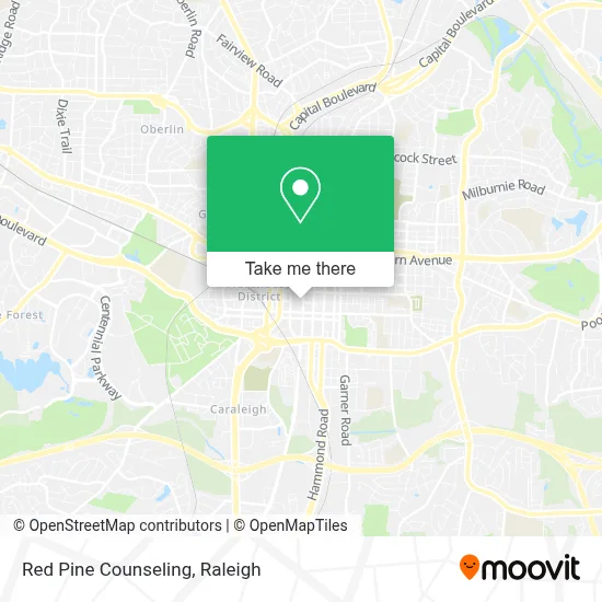 Red Pine Counseling map