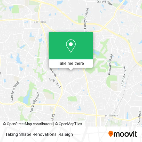 Taking Shape Renovations map