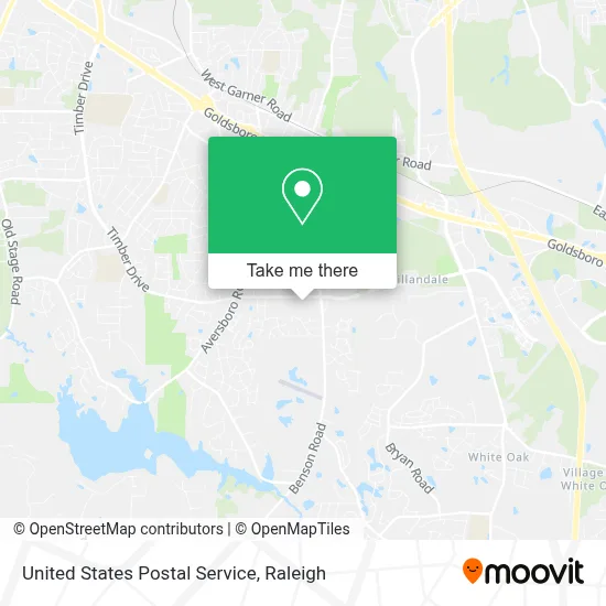 United States Postal Service map