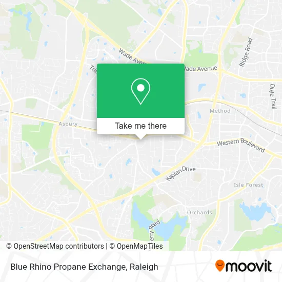 Blue Rhino Propane Exchange map