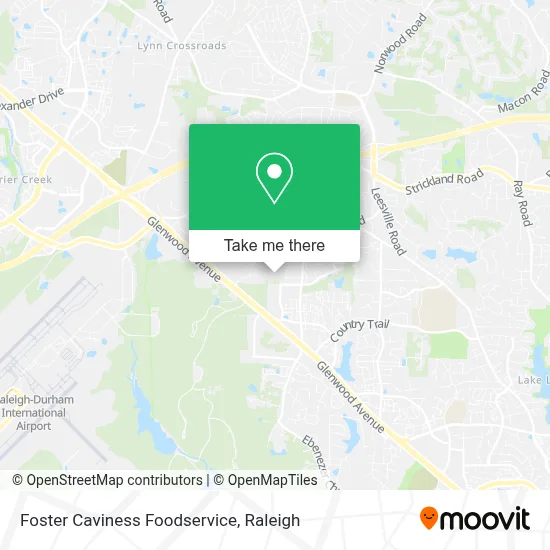 Foster Caviness Foodservice map
