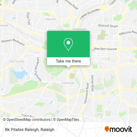 Bk Pilates Raleigh map