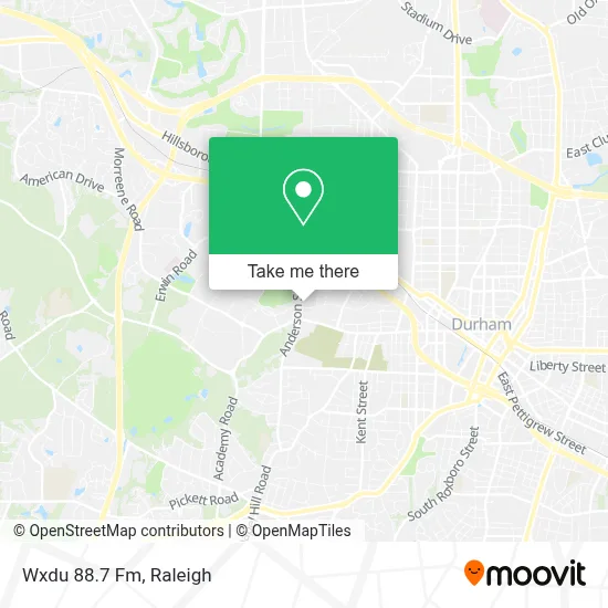 Wxdu 88.7 Fm map