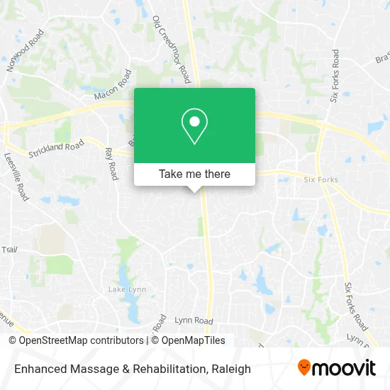 Enhanced Massage & Rehabilitation map