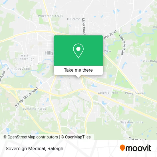 Sovereign Medical map