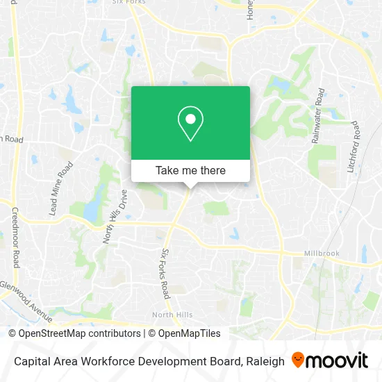 Capital Area Workforce Development Board map