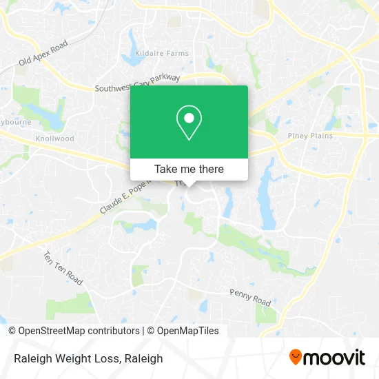 Raleigh Weight Loss map