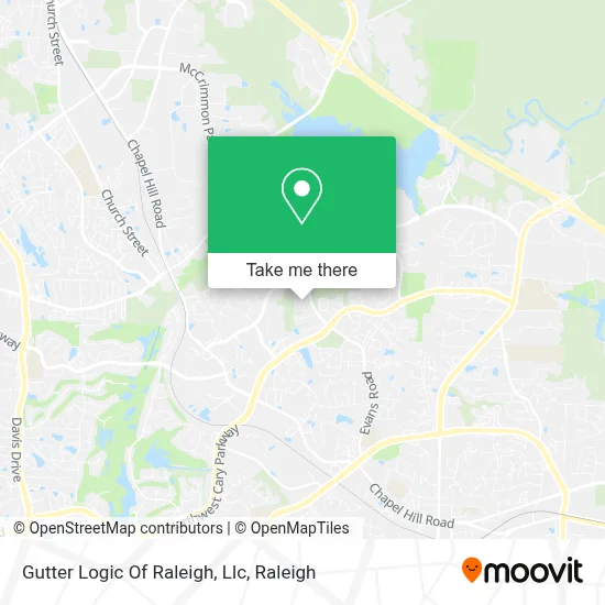 Gutter Logic Of Raleigh, Llc map