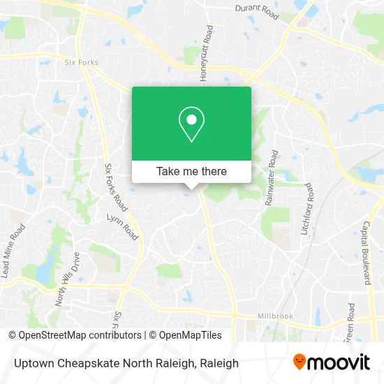 Uptown Cheapskate North Raleigh map