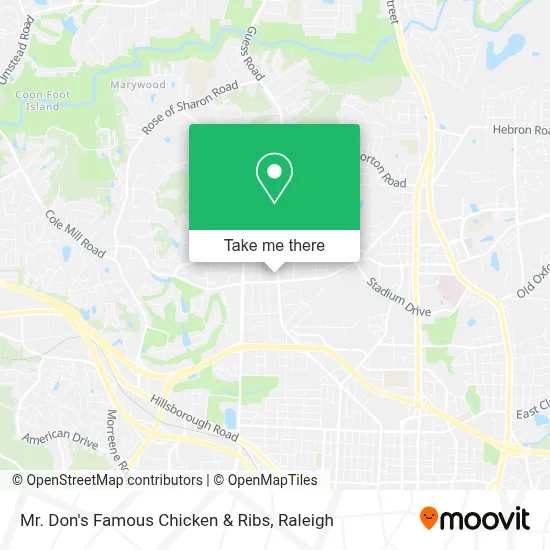 Mr. Don's Famous Chicken & Ribs map