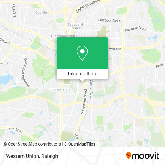 Western Union map