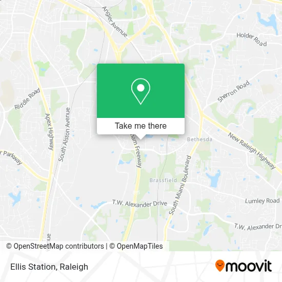 Ellis Station map