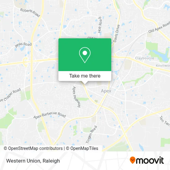 Western Union map