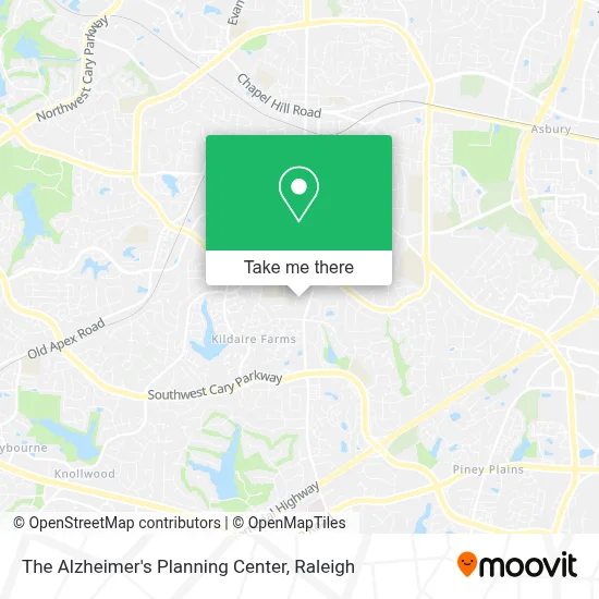 The Alzheimer's Planning Center map