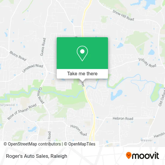 Roger's Auto Sales map