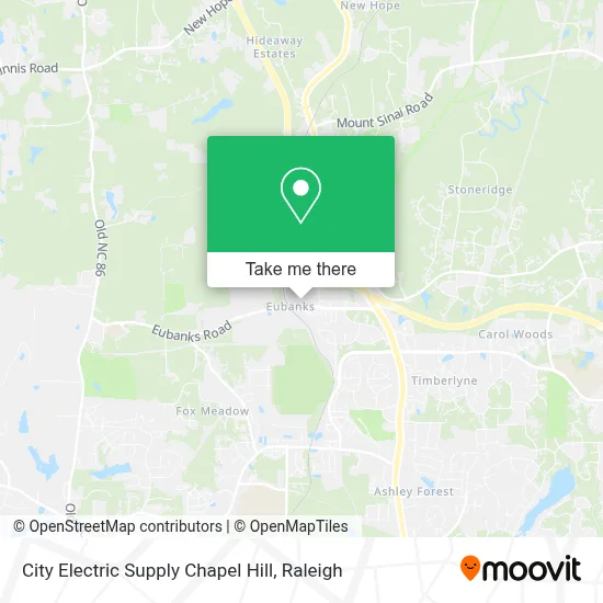 City Electric Supply Chapel Hill map