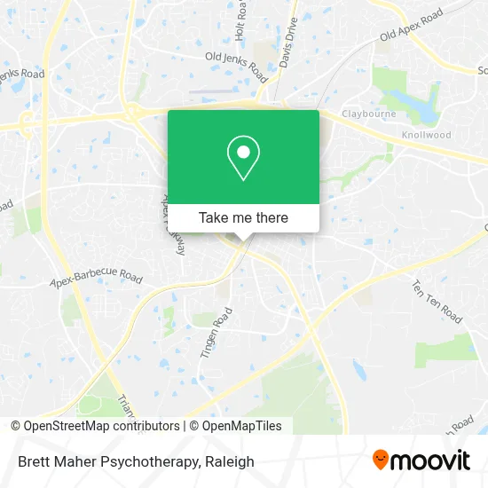 Brett Maher Psychotherapy map