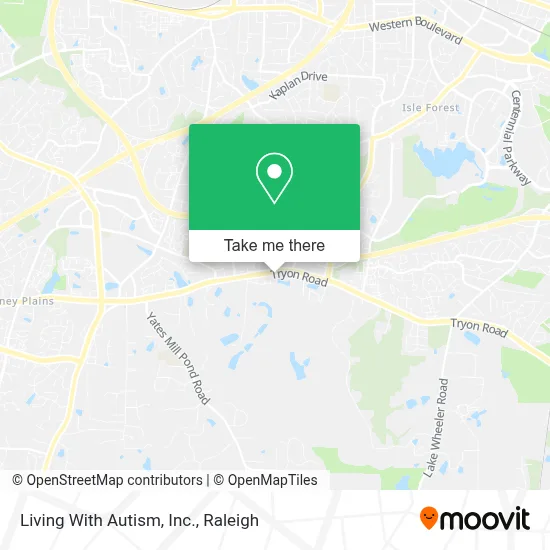Living With Autism, Inc. map