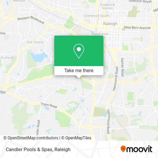 Candler Pools & Spas map