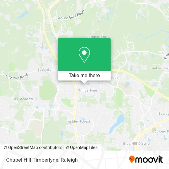 Chapel Hill-Timberlyne map