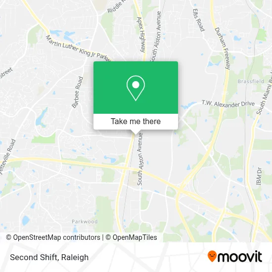 Second Shift map