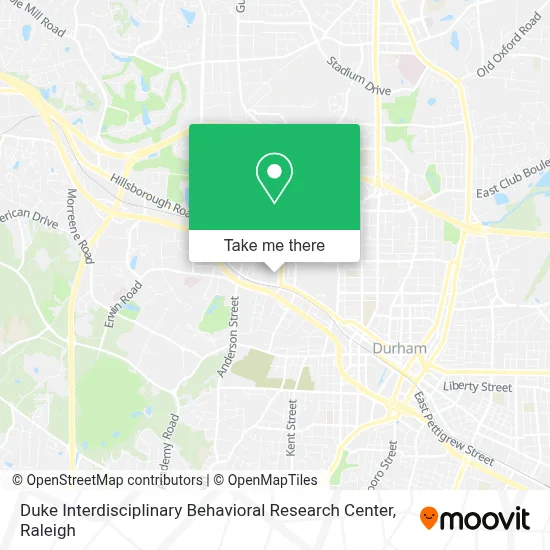 Duke Interdisciplinary Behavioral Research Center map