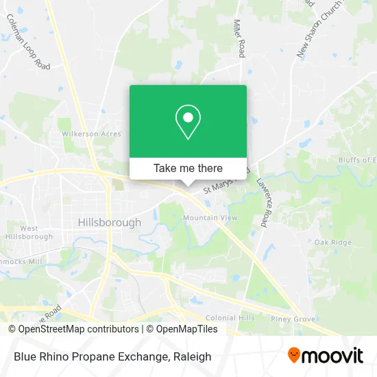 Blue Rhino Propane Exchange map