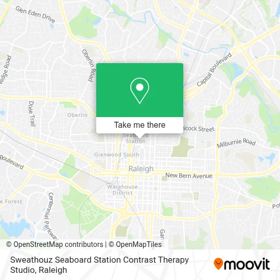 Sweathouz Seaboard Station Contrast Therapy Studio map