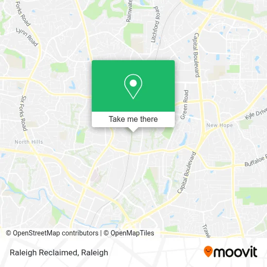 Raleigh Reclaimed map