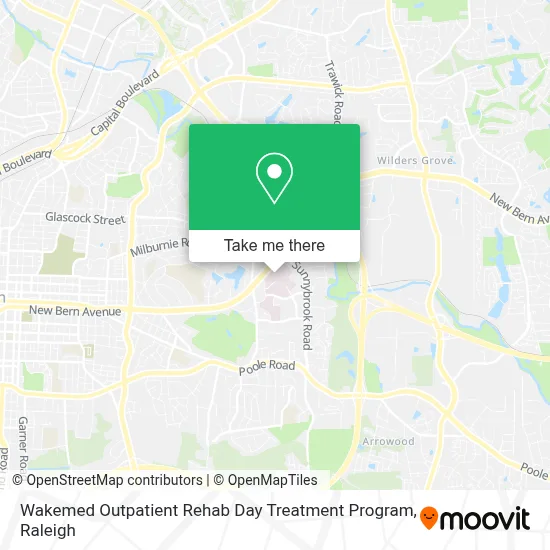 Wakemed Outpatient Rehab Day Treatment Program map