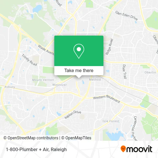 1-800-Plumber + Air map