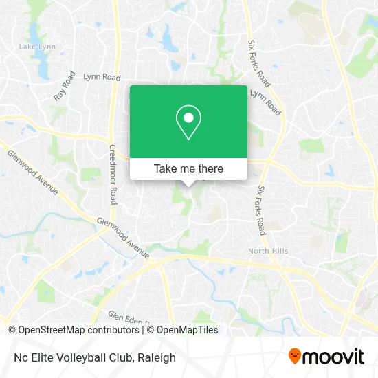 Nc Elite Volleyball Club map