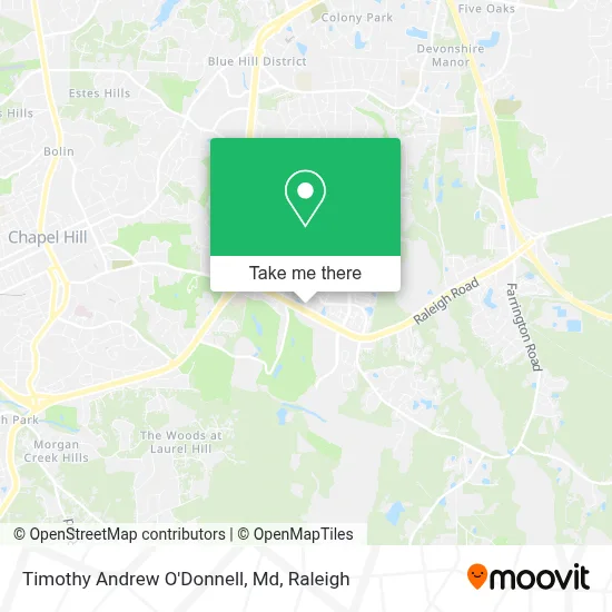Timothy Andrew O'Donnell, Md map