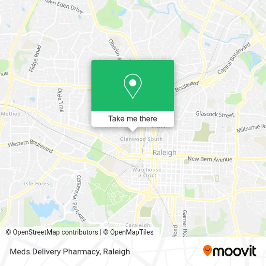 Meds Delivery Pharmacy map