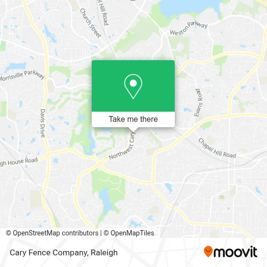 Cary Fence Company map